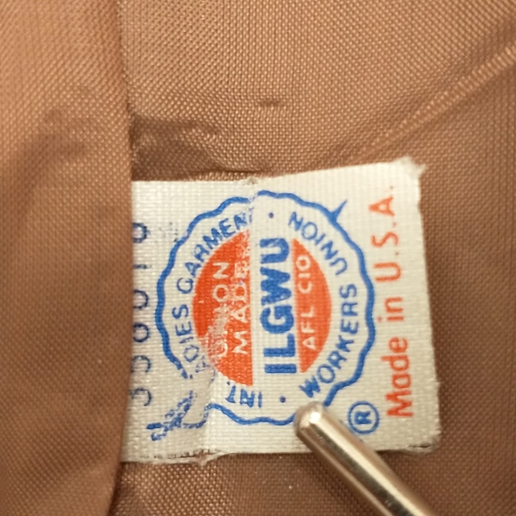 Vintage Tweed Suit USA md Neutral Woven Wool Timeless Classic Skirt Blazer &Belt - Picture 10 of 12